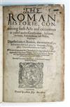 MARCELLINUS, AMMIANUS. The Romane Historie . . . Now translated newly into English . . . by Philemon Holland.  1609